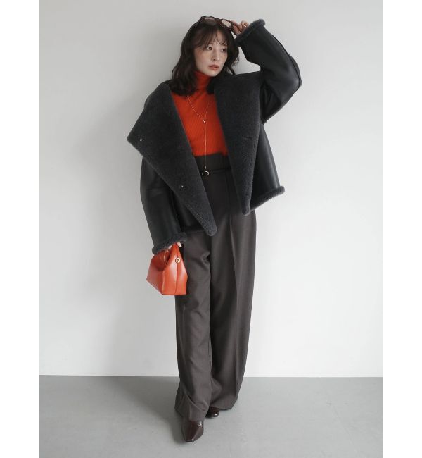 LAGUNAMOON「バイカラーベルトパンツ」|その他|