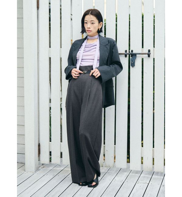 LAGUNAMOON「バイカラーベルトパンツ」|その他|