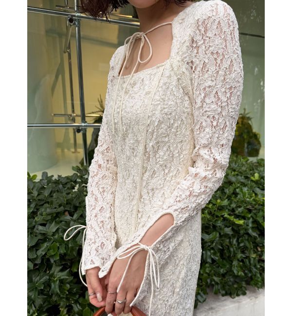LAGUNAMOON「カットアウトデザインレースワンピース」|ワンピース|