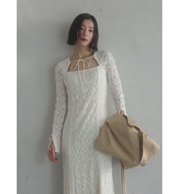 LAGUNAMOON「カットアウトデザインレースワンピース」|ワンピース|