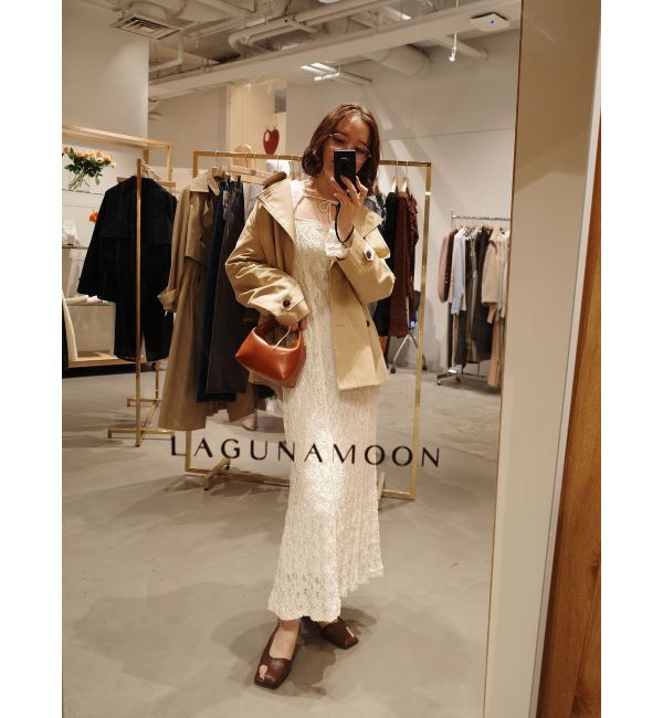 LAGUNAMOON「カットアウトデザインレースワンピース」|ワンピース|