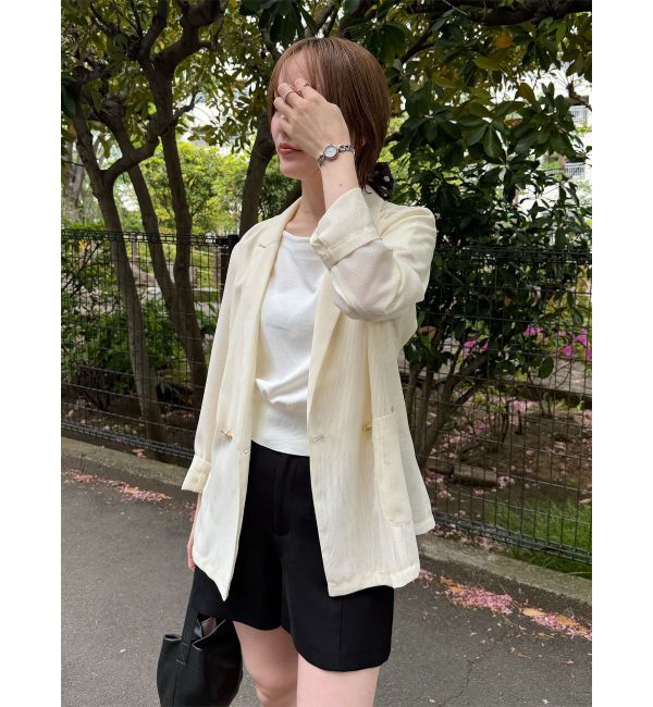 LAGUNAMOON「メッシュダブルテーラードジャケット」|テーラードジャケット|