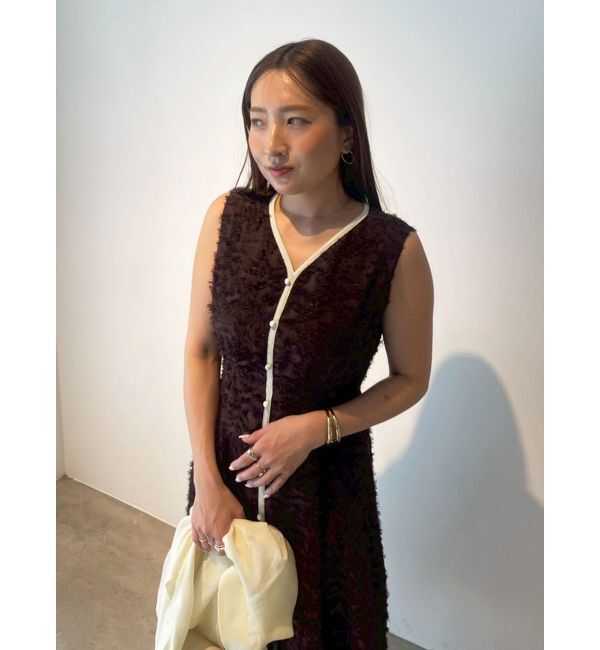 LAGUNAMOON「カットジャガードパイピングワンピース」|ワンピース|