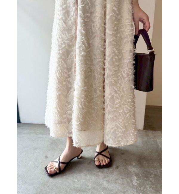 LAGUNAMOON「カットジャガードパイピングワンピース」|ワンピース|