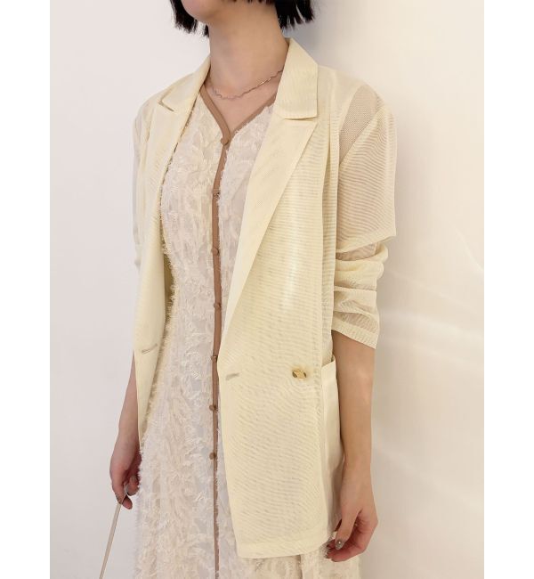 LAGUNAMOON「カットジャガードパイピングワンピース」|ワンピース|