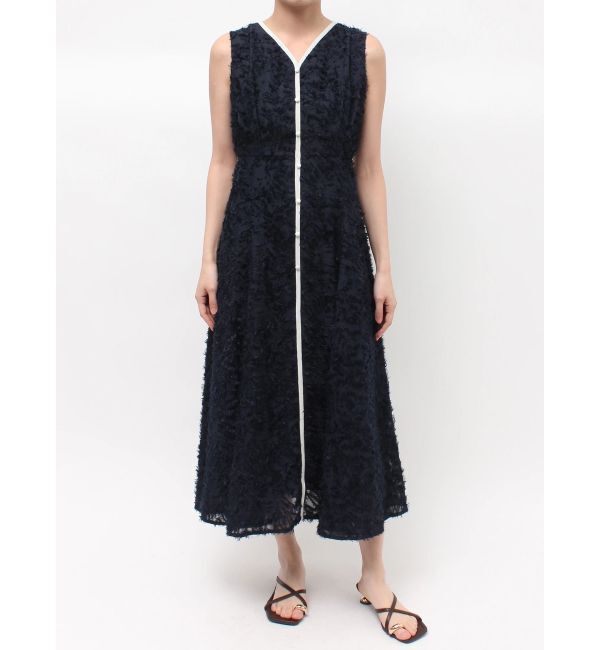 LAGUNAMOON「カットジャガードパイピングワンピース」|ワンピース|