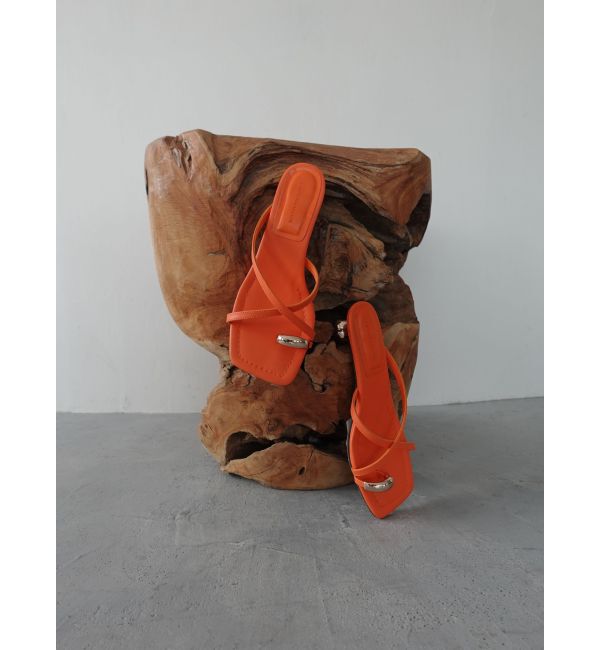 LAGUNAMOON「メタルリングストラップサンダル」|サンダル|