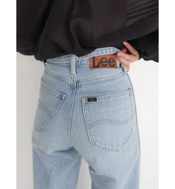 LAGUNAMOON「【Leeコラボ】セミワイドベルトデニムパンツ」|デニム|