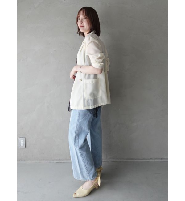 LAGUNAMOON「【Leeコラボ】セミワイドベルトデニムパンツ」|デニム|