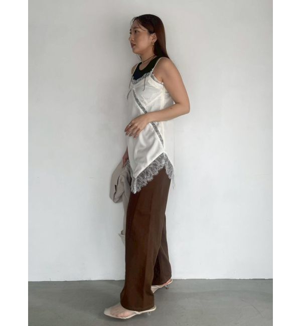 LAGUNAMOON「【Leeコラボ】セミワイドベルトデニムパンツ」|デニム|