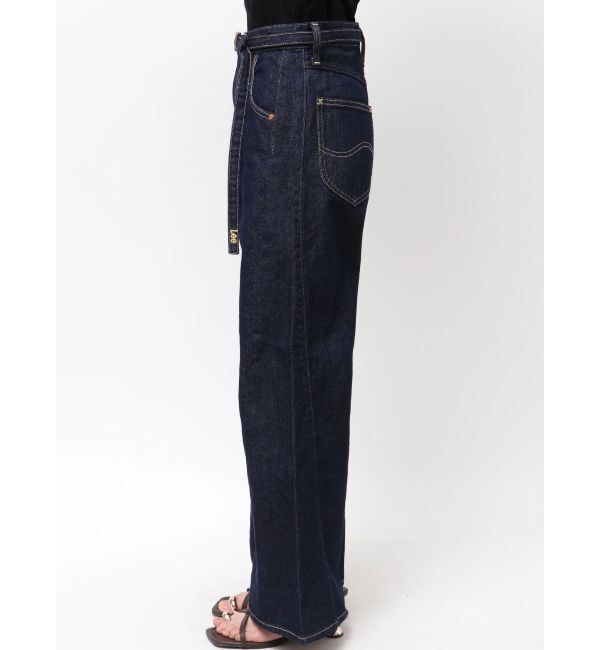 LAGUNAMOON「【Leeコラボ】セミワイドベルトデニムパンツ」|デニム|