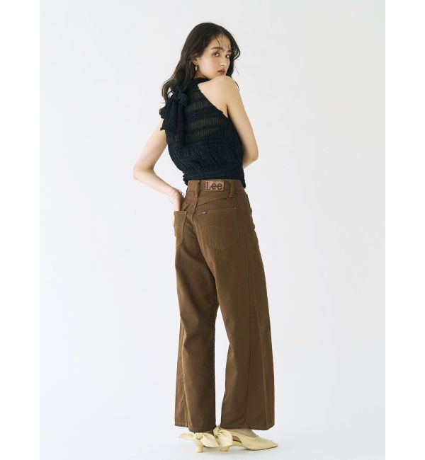 LAGUNAMOON「【Leeコラボ】セミワイドベルトデニムパンツ」|デニム|