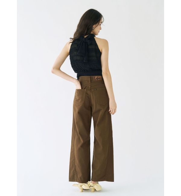 LAGUNAMOON「【Leeコラボ】セミワイドベルトデニムパンツ」|デニム|