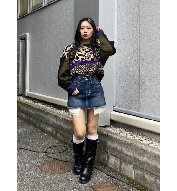 EVRIS「2WAYマルチパターンニットトップス」|ニット・セーター|