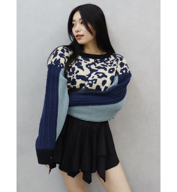 EVRIS「2WAYマルチパターンニットトップス」|ニット・セーター|