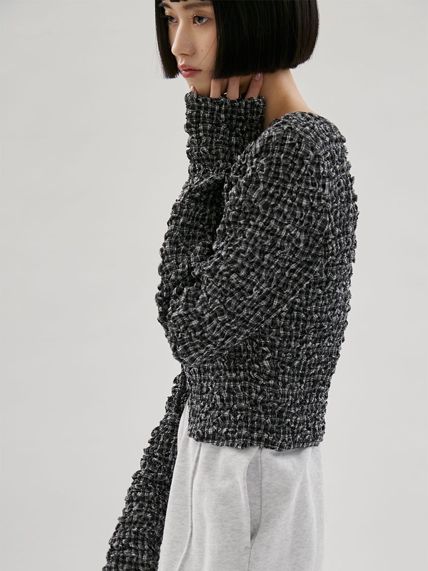 emmi atelier「2wayシャーリングブラウス」|シャツ・ブラウス|