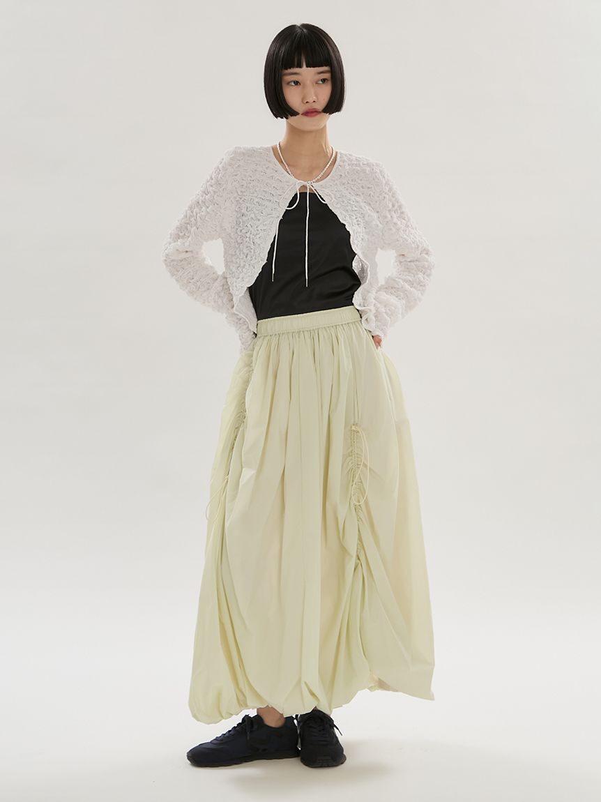 emmi atelier「2wayシャーリングブラウス」|シャツ・ブラウス|