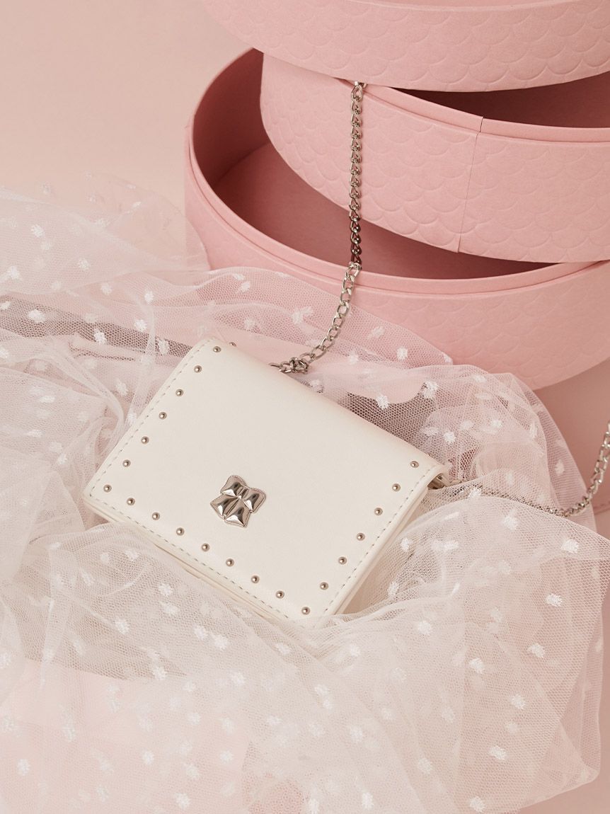 FURFUR「【限定カラー】リボンカシメミニウォレットショルダー」|財布|