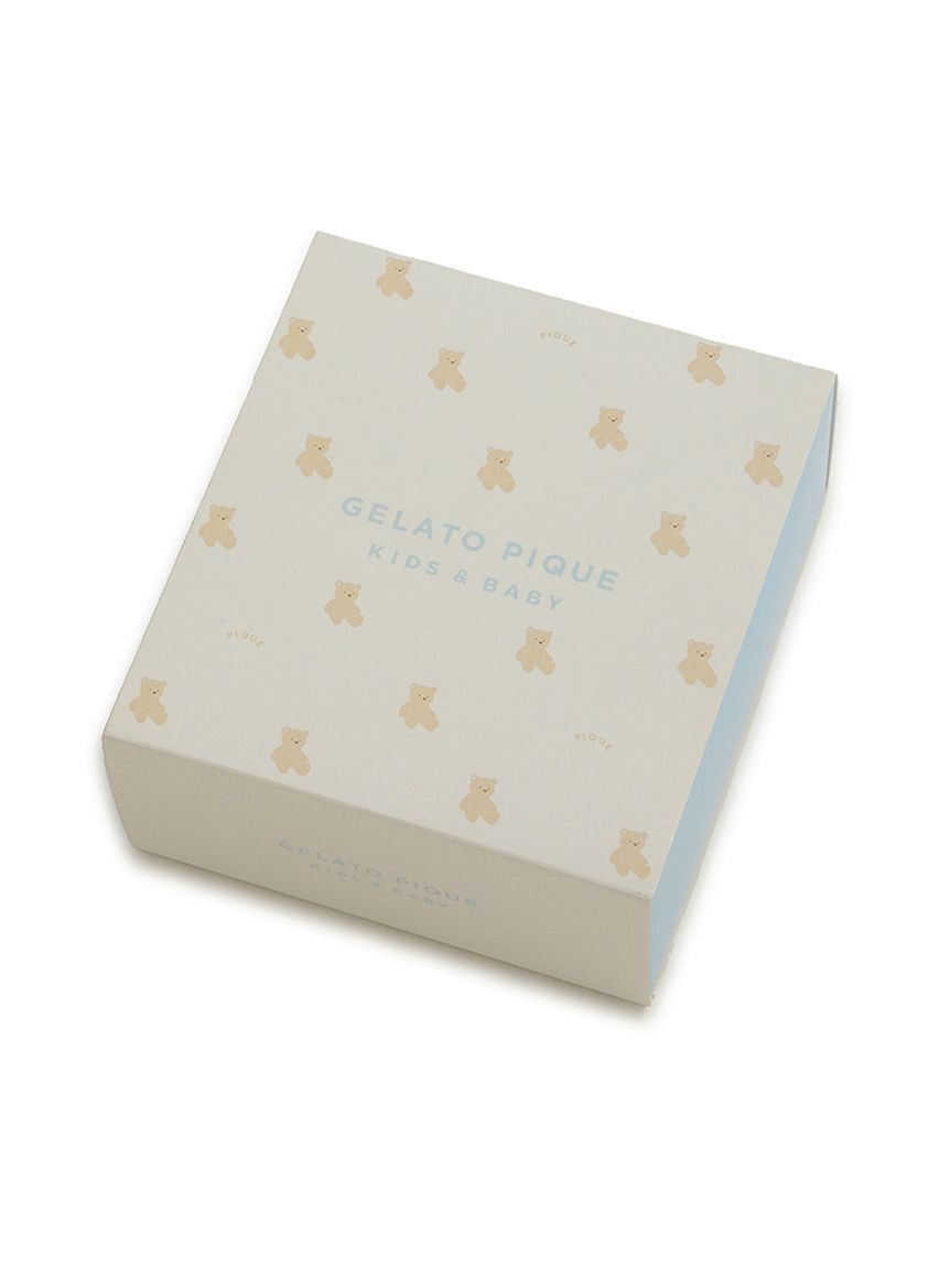 GELATO PIQUE KIDS & BABY「【ラッピング済み】【BABY】ベアニットキャップ&スタイ2点セット ギフトBOX」|その他ベビー用品|