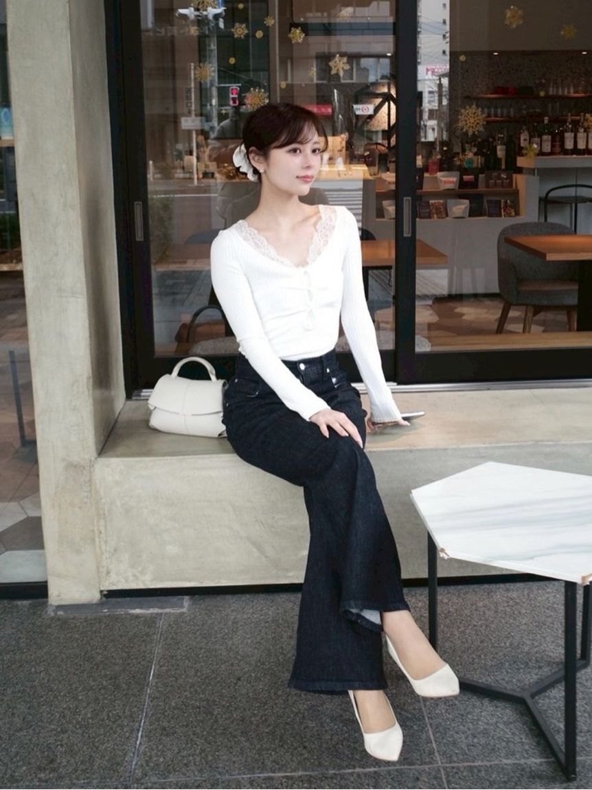 FRAY I.D「【Lee&times; FRAY I.D】ワイドパンツ」|デニム|