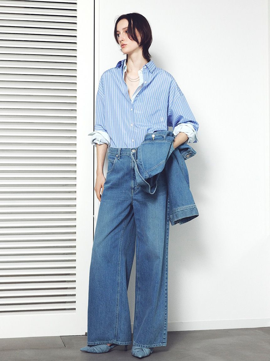 FRAY I.D「【Lee&times; FRAY I.D】ワイドパンツ」|デニム|