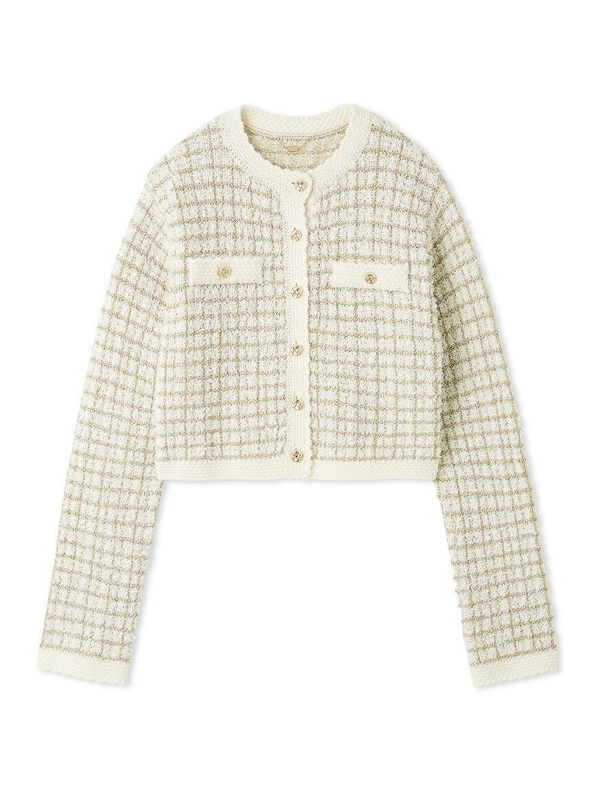 LILY BROWN「ツイードニットカーディガン」|カーディガン|IVR