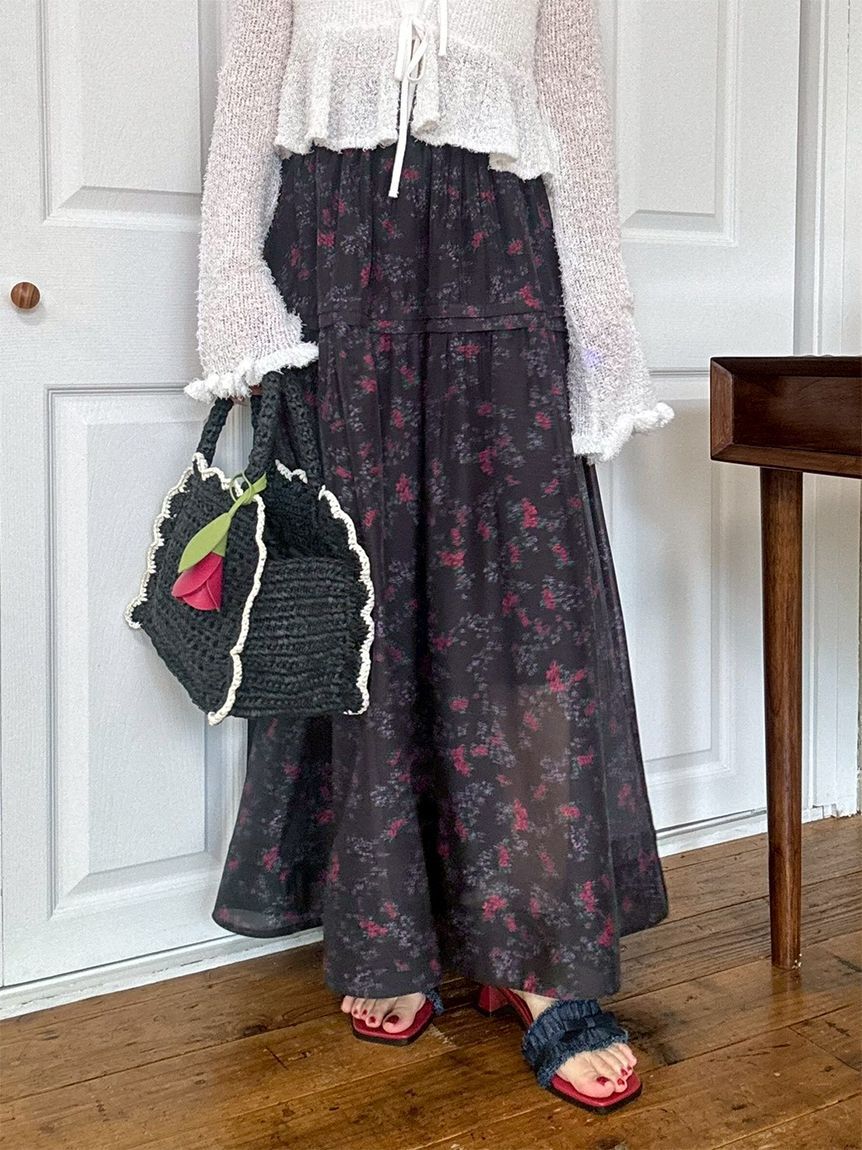 LILY BROWN「フリンジリボンミュールサンダル」|サンダル|