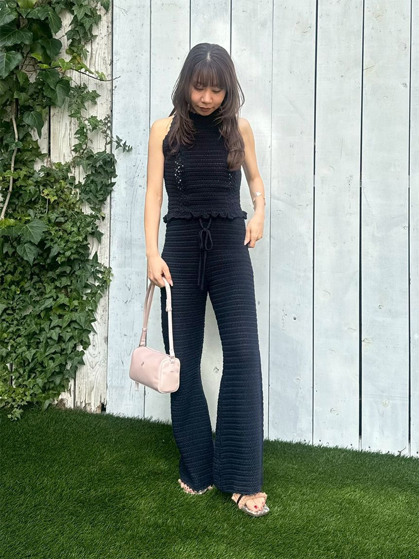 LILY BROWN「フリンジリボンミュールサンダル」|サンダル|