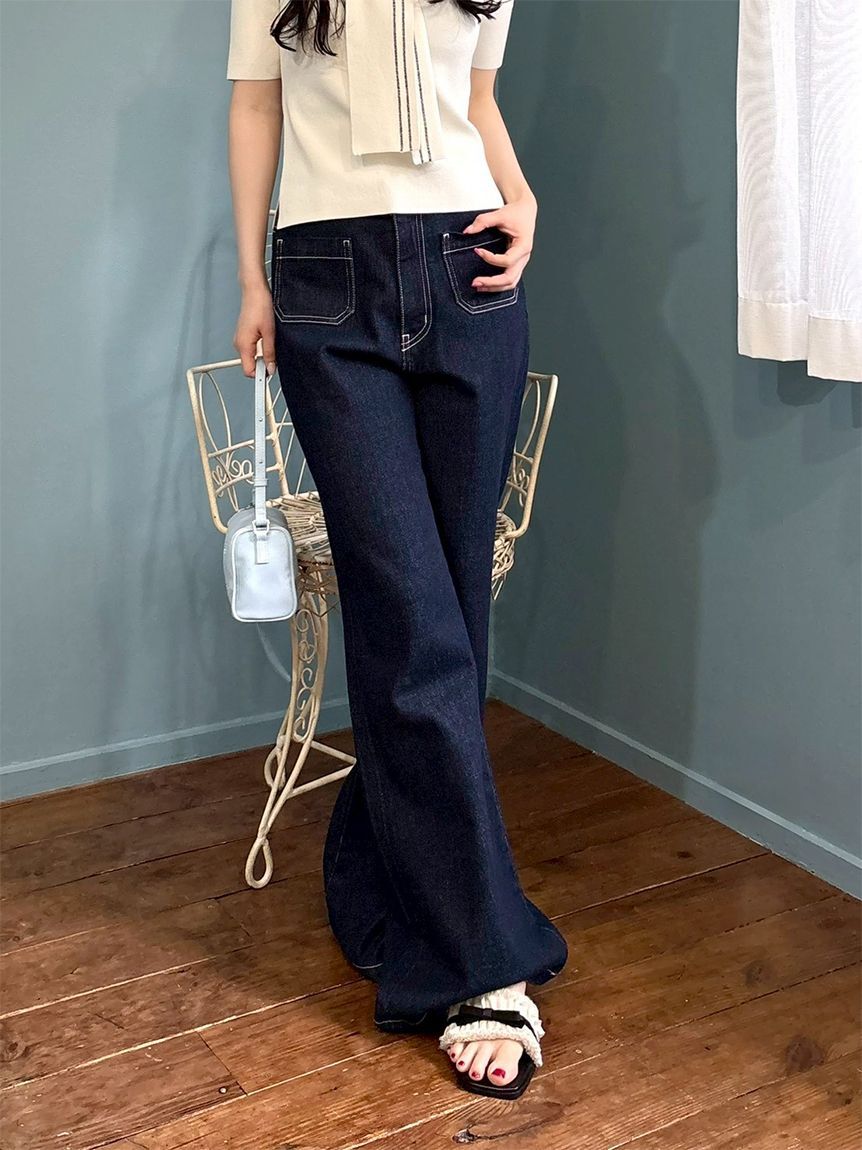 LILY BROWN「フリンジリボンミュールサンダル」|サンダル|