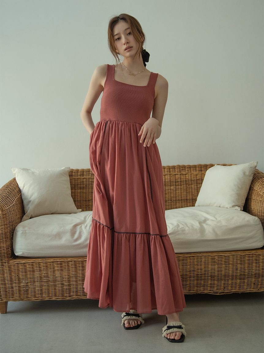 LILY BROWN「フリンジリボンミュールサンダル」|サンダル|