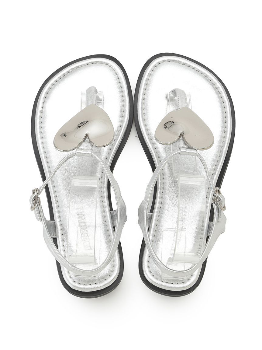 LILY BROWN「メタルハートトングサンダル」|サンダル|