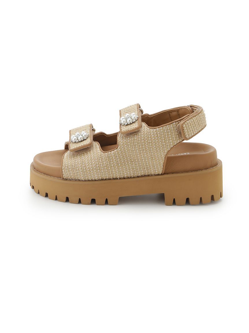 LILY BROWN「[L.B CANDY STOCK]ビジュープラットフォームサンダル」|サンダル|