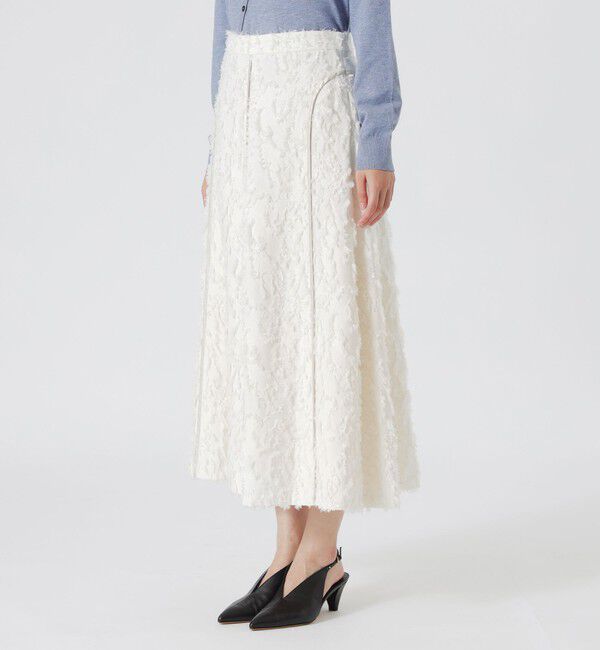  「カットジャカードフレアスカート」|スカート|