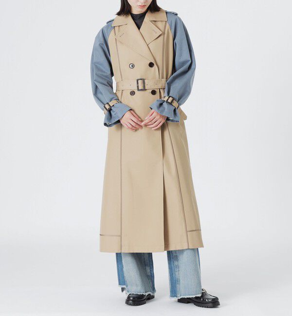  「ブロッキングトレンチコート」|トレンチコート|