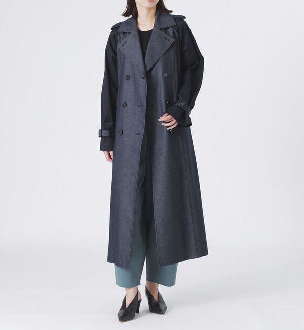  「ブロッキングトレンチコート」|トレンチコート|