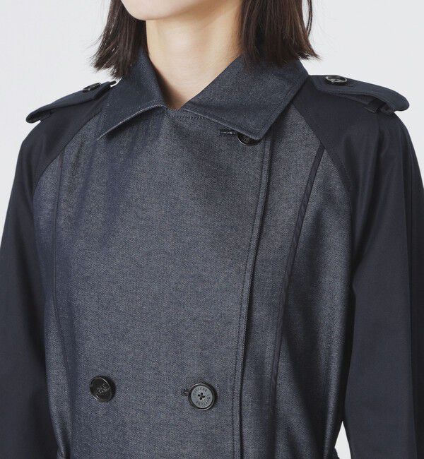  「ブロッキングトレンチコート」|トレンチコート|