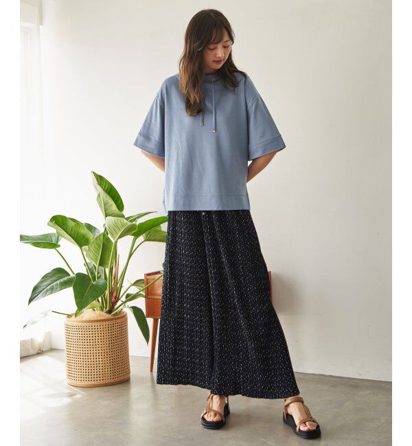 ikka「さらっとプリーツワイドパンツ」|その他|