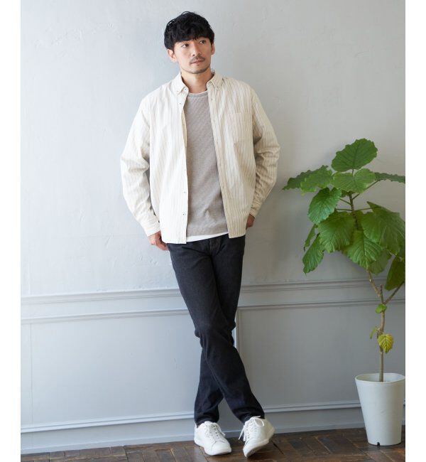 ikka「【吸水速乾】イージーケアオックスボタンダウンシャツ」|シャツ・ブラウス|