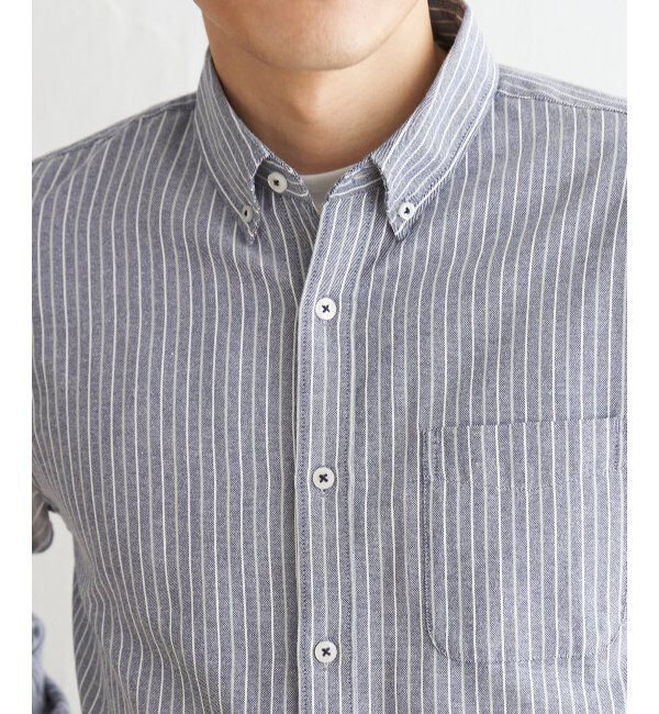 ikka「【吸水速乾】イージーケアオックスボタンダウンシャツ」|シャツ・ブラウス|