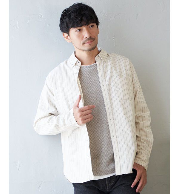 ikka「【吸水速乾】イージーケアオックスボタンダウンシャツ」|シャツ・ブラウス|