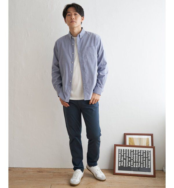 ikka「【吸水速乾】イージーケアオックスボタンダウンシャツ」|シャツ・ブラウス|