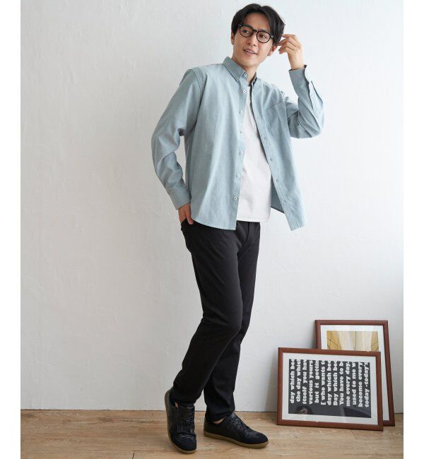 ikka「【吸水速乾】イージーケアオックスボタンダウンシャツ」|シャツ・ブラウス|