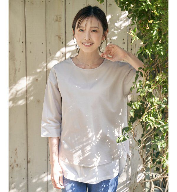 ikka「梨地ジョーゼットプルオーバー」|その他|