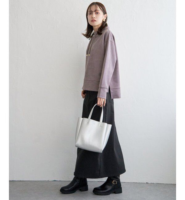 ikka「【親子おそろい】GOKU楽フェイクスエードスピンドルプルオーバー」|パーカー|