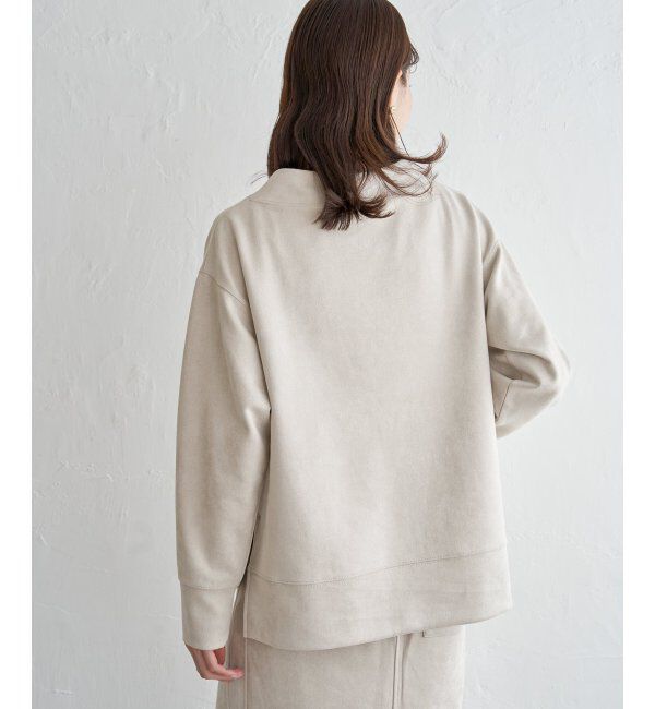 ikka「【親子おそろい】GOKU楽フェイクスエードスピンドルプルオーバー」|パーカー|