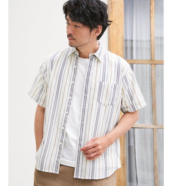 ikka「パナマレギュラーカラーシャツ」|シャツ・ブラウス|オフホワイト