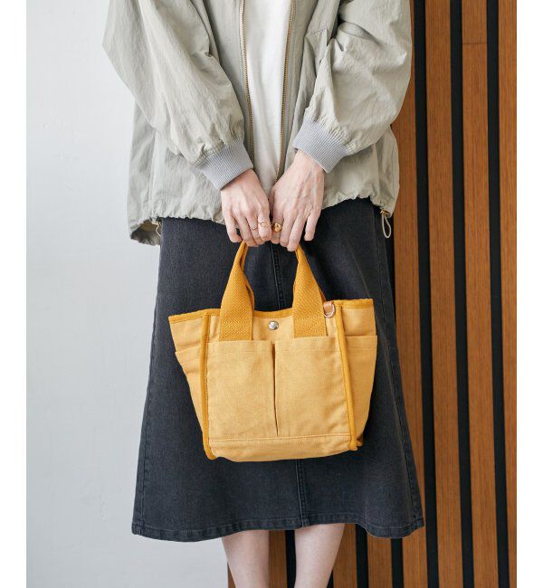 ikka「【雑誌InRed4月号掲載】キャンバスパイピングミニトートバッグ」|トートバッグ|