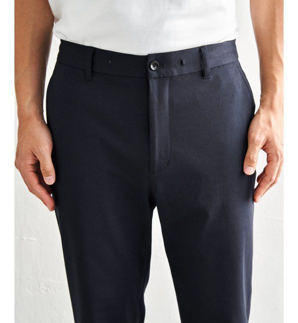 IKKA LOUNGE「【雑誌MonoMax4月号掲載】GOKU楽ワークポンチイージーパンツ「小泉孝太郎さん着用モデル」」|スラックス|