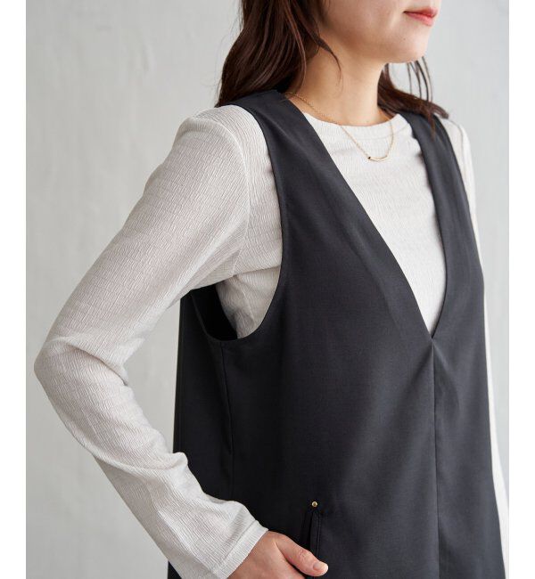 ikka「【2点セット】ジャンパースカートセット」|ワンピース|