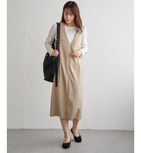 ikka「【2点セット】ジャンパースカートセット」|ワンピース|